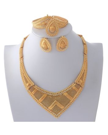 Gold Plated Necklace Set