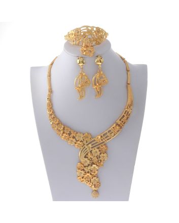 Gold Plated Necklace Set