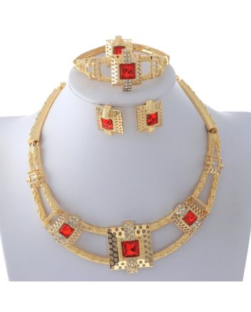 Gold Plated Necklace Set