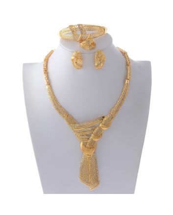 Gold Plated Necklace Set