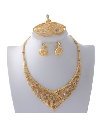 Gold Plated Necklace Set