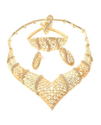 Gold Plated Necklace Set
