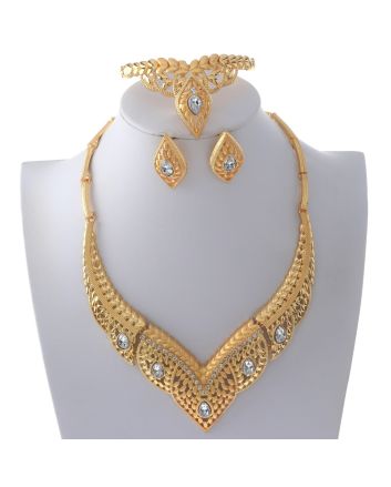 Gold Plated Necklace Set