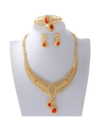 Gold Plated Necklace Set