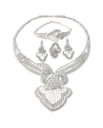 Silver Plated Necklace Set