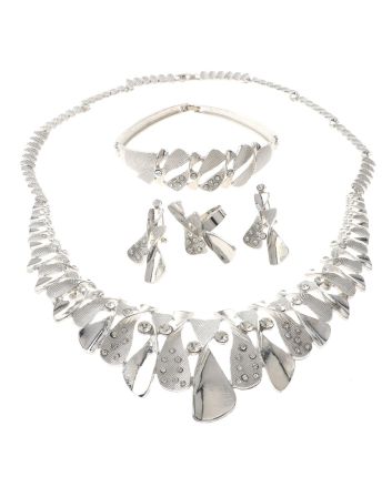 Silver Plated Necklace Set