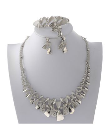 Silver Plated Necklace Set