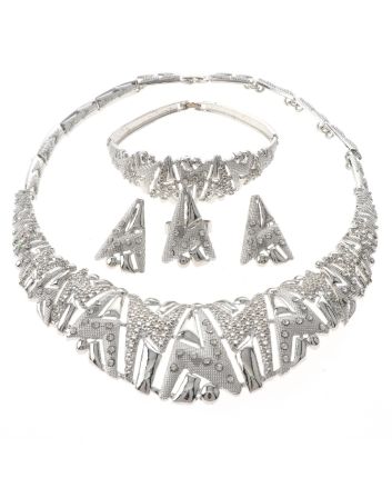 Silver Plated Necklace Set
