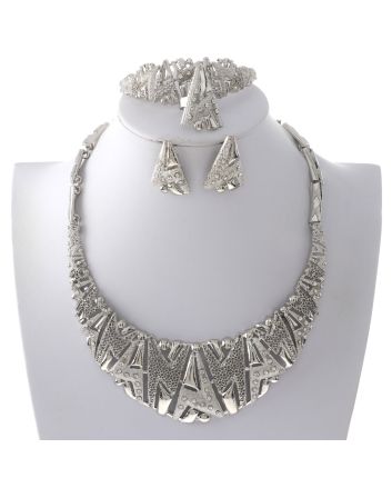 Silver Plated Necklace Set