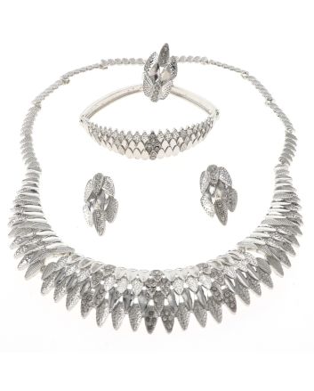 Silver Plated Necklace Set