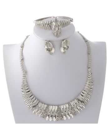 Silver Plated Necklace Set