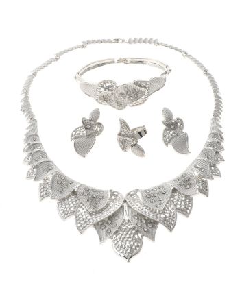 Silver Plated Necklace Set