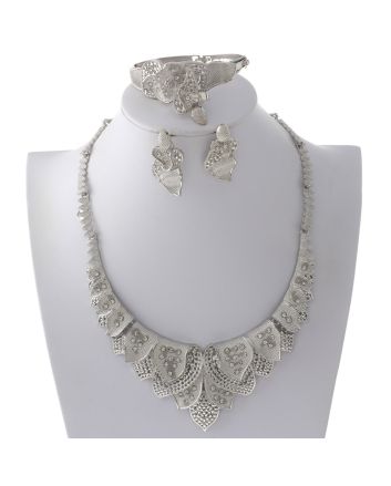 Silver Plated Necklace Set