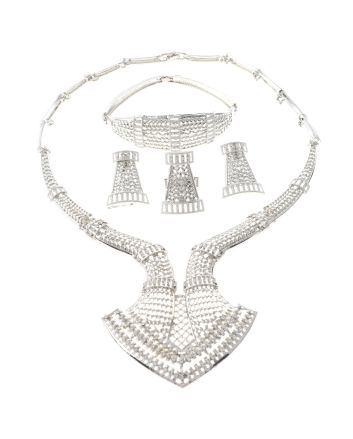 Silver Plated Necklace Set