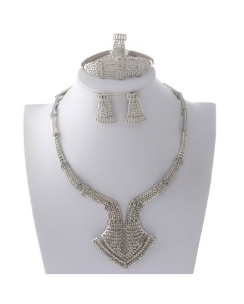 Silver Plated Necklace Set