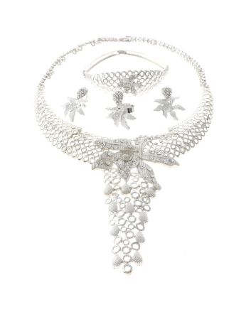 Silver Plated Necklace Set