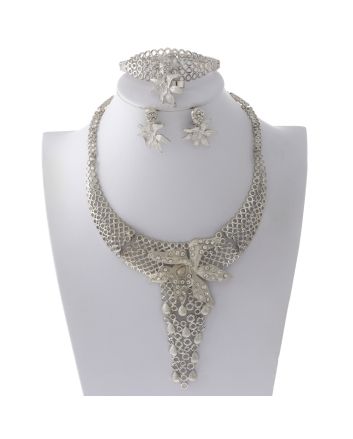 Silver Plated Necklace Set