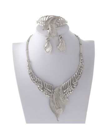 Silver Plated Necklace Set