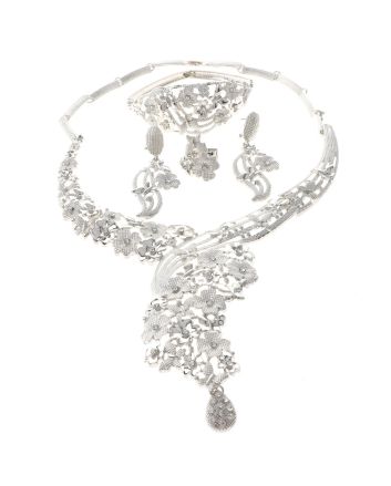 Silver Plated Necklace Set