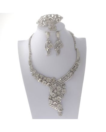 Silver Plated Necklace Set