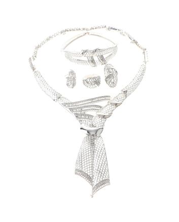 Silver Plated Necklace Set