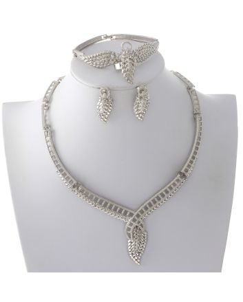 Silver Plated Necklace Set