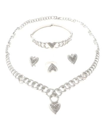 Silver Plated Necklace Set