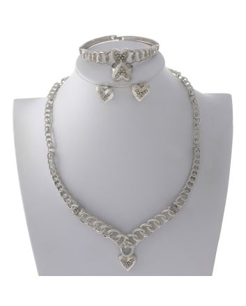 Silver Plated Necklace Set