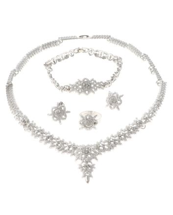 Silver Plated Necklace Set