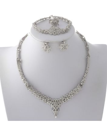 Silver Plated Necklace Set