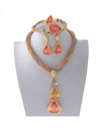 Gold Plated Necklace Set