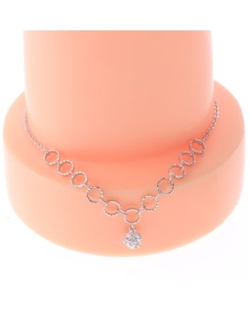 Rhodium Plated Anklet