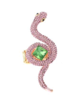 Crystal Stretch Snake Ring