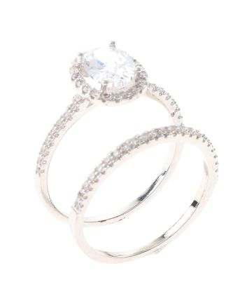 Rhodium Plated Ring