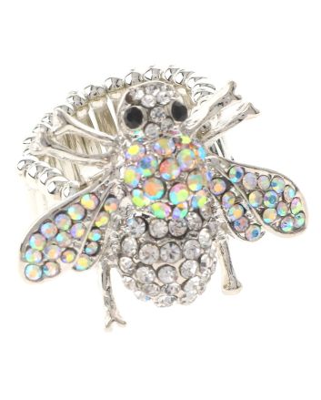 Crystal Bee Elastic Ring