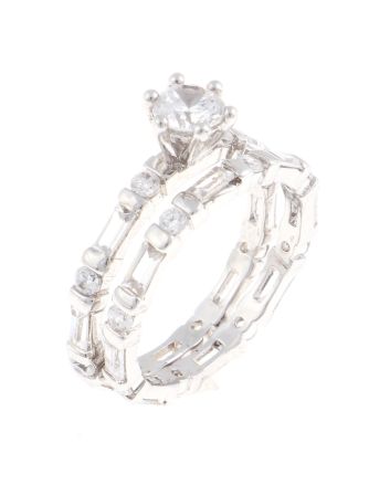 Rhodium Plated Ring