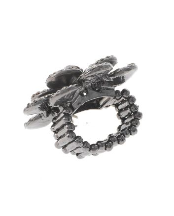 Crystal Stretch Flower Ring