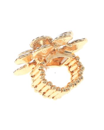 Crystal Stretch Flower Ring