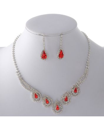 Rhinestone Necklace Set 