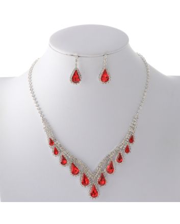 Rhinestone Necklace Set 