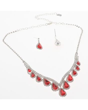 Rhinestone Necklace Set 