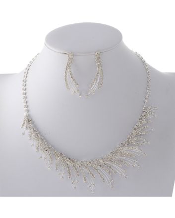 Rhinestone Necklace Set 