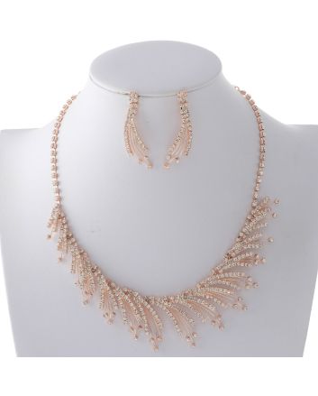 Rhinestone Necklace Set 