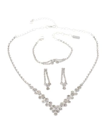 Rhinestone Necklace Set 