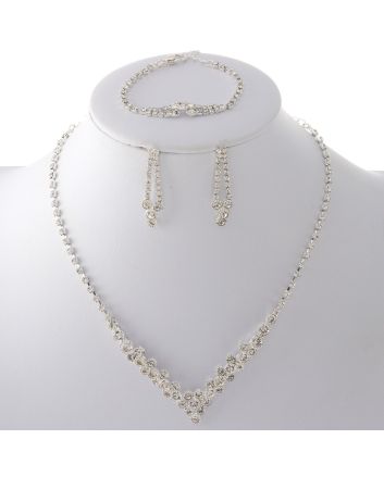 Rhinestone Necklace Set 