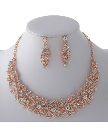 Rhinestone Necklace Set 