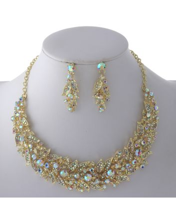 Rhinestone Necklace Set 