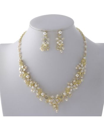 Rhinestone Necklace Set 
