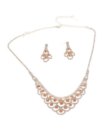 Rhinestone Necklace Set 