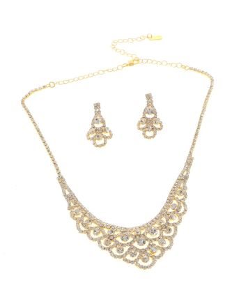 Rhinestone Necklace Set 